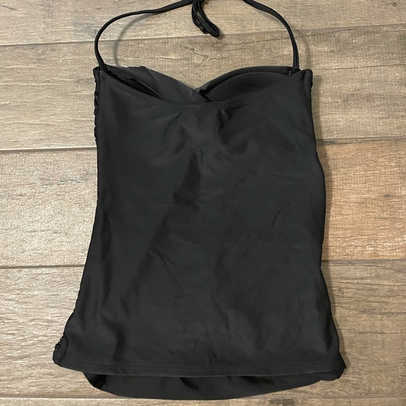 Convertible Halter Black Tankini Swim Set - Picture 2 of 13